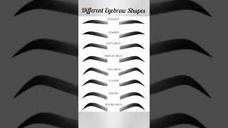 Different Eyebrow Shapes ...#eyebrows #tutorial #diy #ideas #tips #colorful #makeup #howto #steps