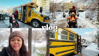 first day of school in Toronto (back after Pinas vacation), daily life w/ autistic kid ⎯buhay Canada