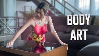 [4K USA Housewife] Body art No Bra Try On Haul | The best way to clean | With Lilly Lynn [2024]