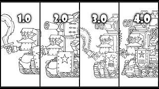 Drawing Evolution Of Robostalin | HomeAnimations - Cartoons About Tanks