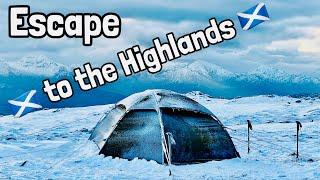 󠁧󠁢󠁳󠁣󠁴󠁿️️Brutal Winter Wild Camp at Over 900m in the Scottish Highlands