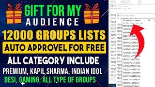 12000 Facebook Auto Approval Groups List For Free 2022, Facebook Premium Group List For Free,
