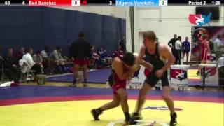 Dual #16   66 KG   Ben Sanchez USA #2 vs  Edgaras Venckatis LTU