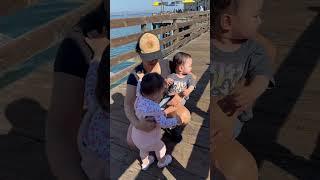 Babies Flirting on the Pier in San Luis Obispo  #shorts #ivf #success