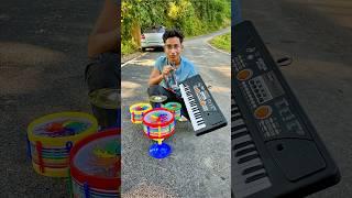 Electronic keyboard and Hip Hop Drums Set Senior Musical Band Instruments with 3 Drums 