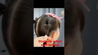 Qizaloqlar uchun soch turmagi. Кизалоклар учун соч турмаги.