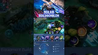 Nolan Best Build And Emblem#shorts #mobilelegends #mlbb #nolan #nolanmlbb #nolanbuild #nolanml