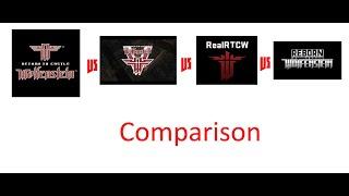 Original RtCW vs Graphic Enhancer Mods Comparison (RealRtCW, Venom, Reborn RtCW, Normal RtCW)