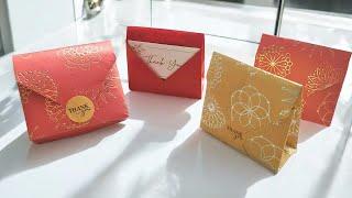Mini origami gift bag for a small present ・Simple & Easy Paper Craft・I.Sasaki