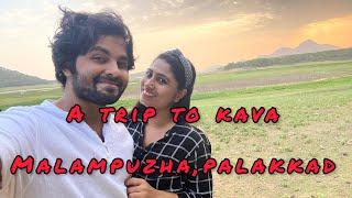 A TRIP TO KAVA - MALAMPUZHA PALAKKAD | GOUTHAM JINI MALLU COUPLE TRAVEL VLOG