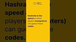 Hash Rate Explained Simply #shorts #crypto #hashrate #wiki #blockchain