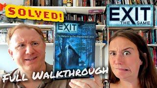 Solved! Exit: Return to the Abandoned Cabin - full walkthrough and solution with Dr Gareth & Laura