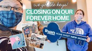 CLOSING DAY: We got the KEYS to our Forever Home | Packing/Moving Into A New Construction Home 2021