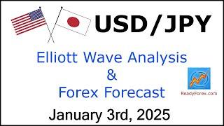 USD JPY Elliott Wave Analysis | Forex Forecast | January 3, 2025 | USDJPY Analysis Today