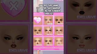 DRESS TO IMPRESS IS THIS MAKEUP FOR THE SUMMER UPDATE!! #roblox #dresstoimpress #dti
