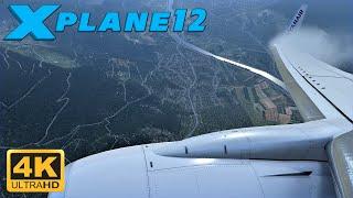 *NEW* X-Plane 12 GAMEPLAY - MAXIMUM SETTINGS - BOEING 737-800 Takeoff From Innsbruck Airport