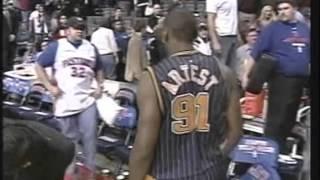 PISTON VS PACERS VS FANS BRAWL ESPN