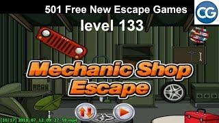 [Walkthrough] 501 Free New Escape Games level 133 - Mechanic shop escape - Complete Game