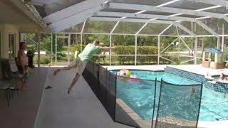 Dad jumps over fence, dives into pool to save son from drowning I ABC7