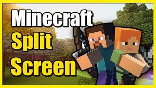 How to Play Split Screen in Minecraft on XBOX or PS5 (2 Players on 1 Screen)