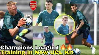 Arsenal Brutal Training in New Champions League Training Kits to Destroy Man United Timber