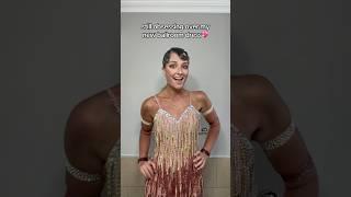 THOUSANDS OF RHINESTONESDo you guys like my new dress? #ballroomdance #dance #costume #shorts