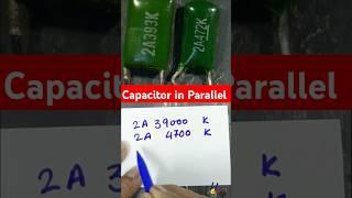 How to Connect 2A393K & 2A472K Capacitors in Parallel | Capacitance Boost Trick! #shorts