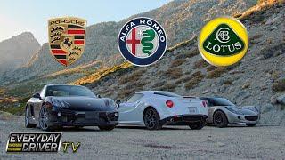 Cayman, Alfa 4C, & Lotus Elise on California's best roads - TV Season 1 Ep. 6 | Everyday Driver