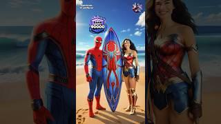 Surfing Contest | Superheroes Rank Up Story | Spider-Man vs Captain America vs Venom #shorts #global