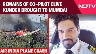Air India Crash: Remains Of Co-Pilot Clive Kunder Brought To Mumbai