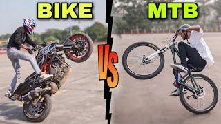 EPIC STUNT RIVALRY | Motorbike Madness vs. Cycle Skills Showdown