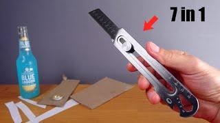 This 7 in 1 EDC Utility Knife is the Best Retractable Blade Box Cutter