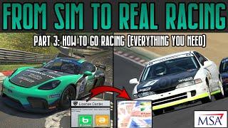 How To Go From SIM RACING TO REAL RACING Part 3: How to actually go racing (everything you need)