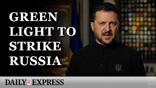 Ukraine war: Zelensky on US decision to allow strikes into Russia