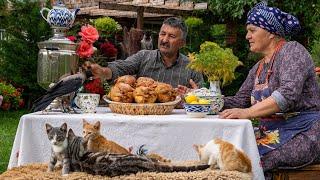 Family Recipe: Making Delicious Rice-Stuffed Chicken Outdoors 