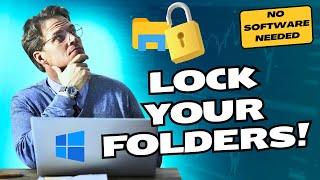 Protect Your Folders Using Password on Windows 11/10 Without Installing Any Software - Easy Tutorial