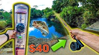 Pflueger Fly Rod Starter Kit Review **IT BROKE** Budget Fly Fishing For Bass