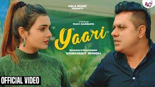 YAARI (Official Video): Raveena Bishnoi | Vaishant Singh | New Haryanvi Song 2023 | #AslaMusic