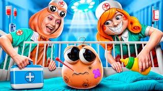 Hôpital POU ! Hôpital pour les Héros de Jeux Vidéo ! Poppy Playtime dans la Vraie Vie !