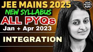 JEE 2025 INTEGRATION | ALL PYQ's for JEE MAINS JAN-APR 2023 | EASIEST SOLUTIONS | NEHA AGRAWAL MAM |