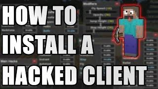 HOW TO INSTALL HACKED CLIENT + HOW TO USE #MINECRAFT