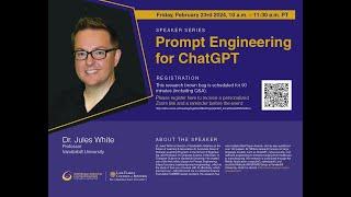 Dr. Jules White - Prompt Engineering for ChatGPT