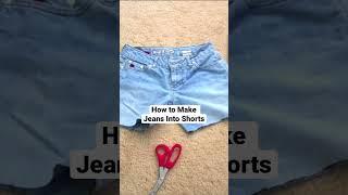 DIY Tutorial: How to Transform Jeans into Trendy Shorts in Minutes! - LittleGirlBigWorld.co #shorts