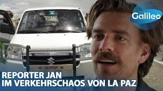 Jan im Verkehrschaos auf 4000 Meter Höhe: Auto fahren in La Paz