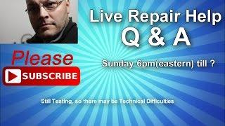 Bill Newberry Live Repair Help and Stream #9