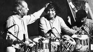 Ustad Alla Rakha - Ustad Zakir Hussain - Tabla Solo - Dhamar Taal - Rare Video