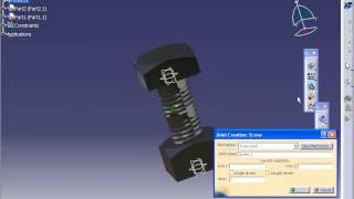 CATIA V5/ DIGITAL MOCKUP/ DMU KINEMATICS/ SCREW JOINT