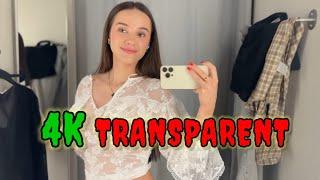 [4K] 2025 Transparent Try On Haul | No bra See Through | Curve Plus size Ideas Fashion x30