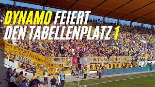 Dynamo Dresden erstmals seit 2012 in Aachen I Fans + Mannschaft feiern den Tabellenplatz 1  08.03.25