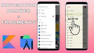 Navigation Drawer with Fragments - MENU AND ACTIVITY THEME - Android Studio Tutorial